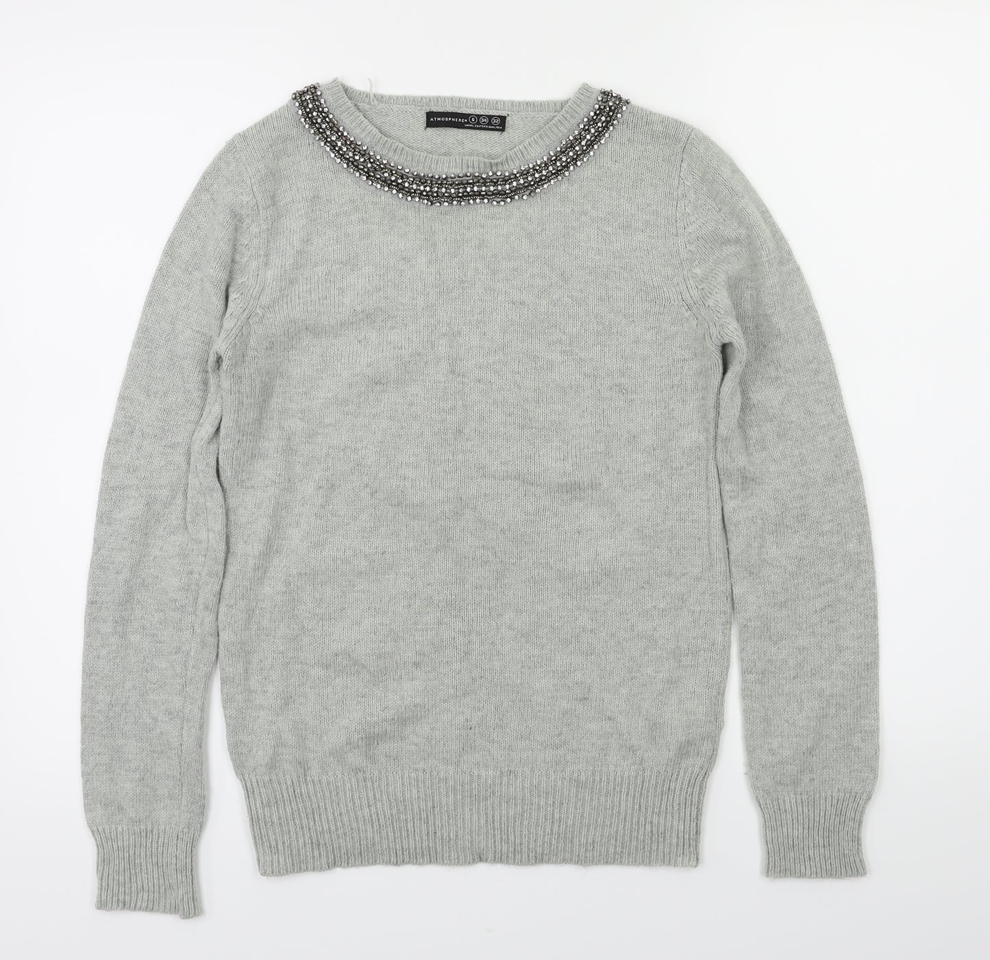 Primark Womens Grey   Pullover Jumper Size 6