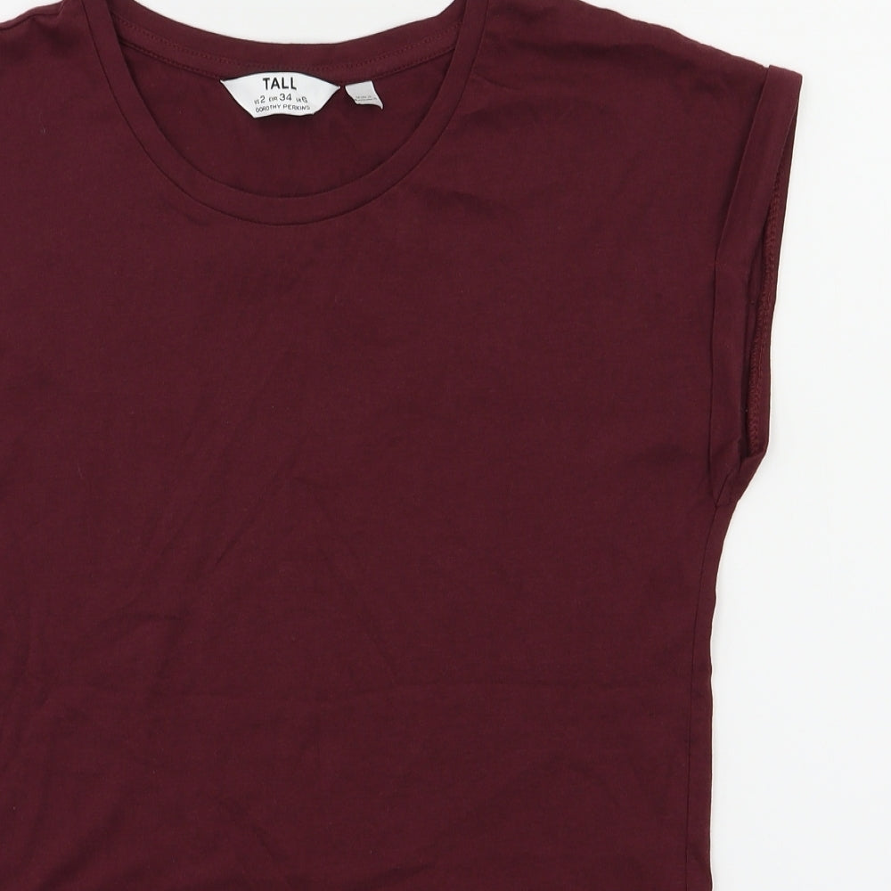 Dorothy Perkins Womens Purple   Basic T-Shirt Size 6