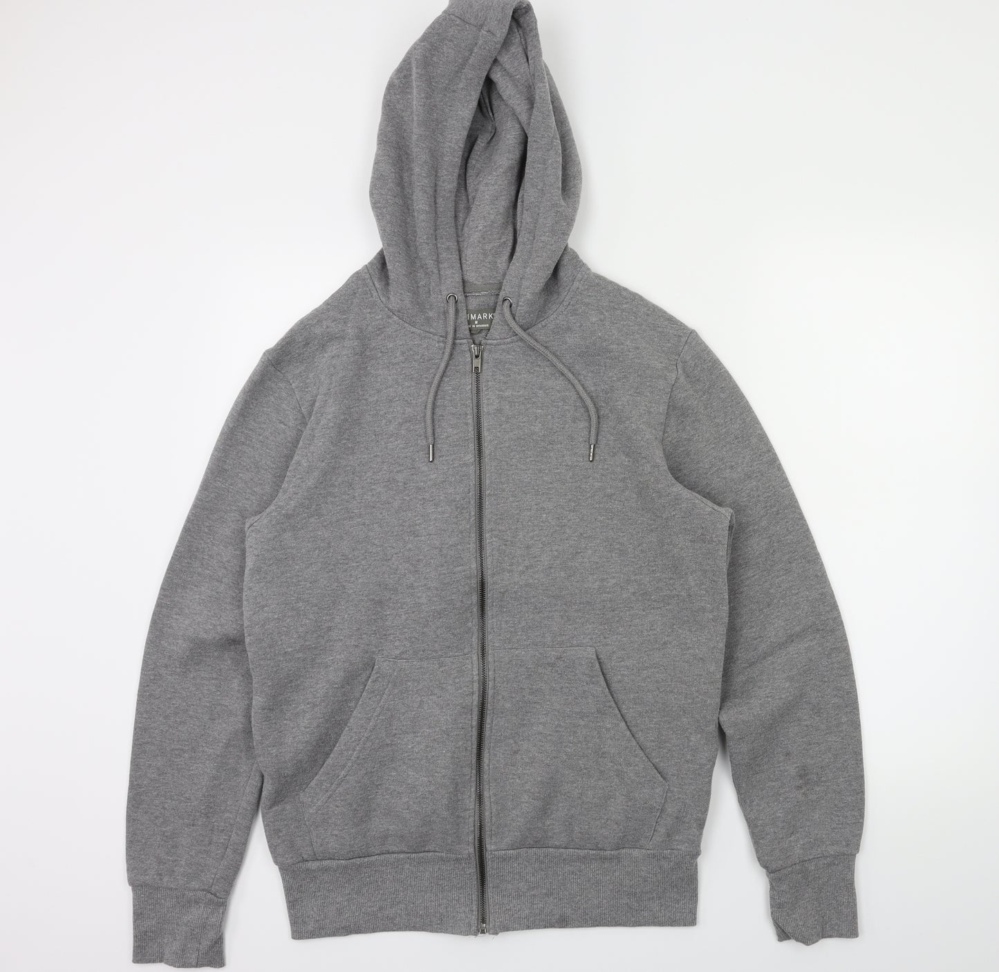 Primark Mens Grey   Full Zip Hoodie Size M