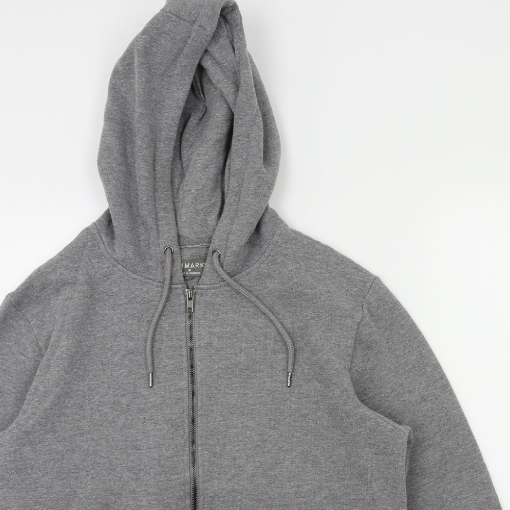 Primark Mens Grey   Full Zip Hoodie Size M