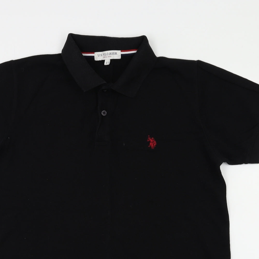 US Polo Assn. Mens Black    Polo Size S