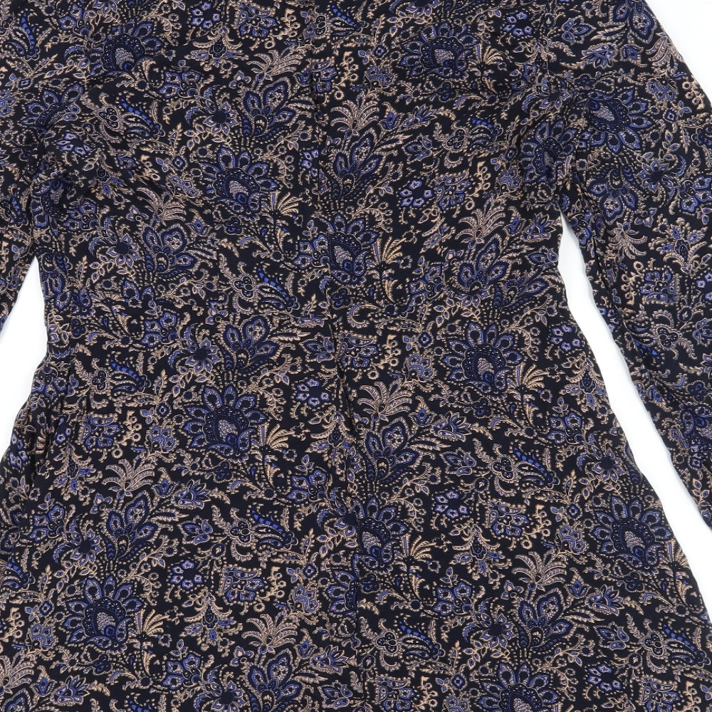 PEP & CO Womens Black Floral  A-Line  Size 18