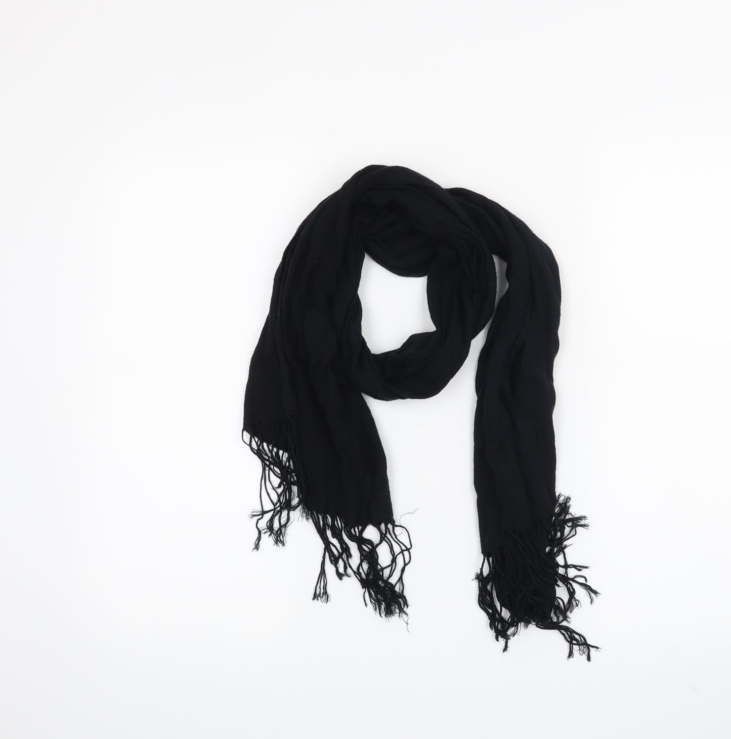 Preworn Womens Black    Scarf