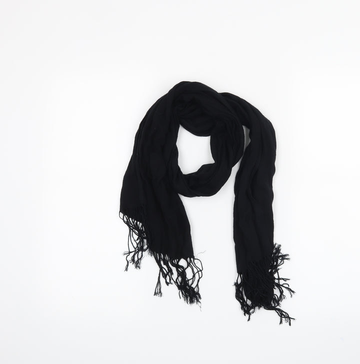 Preworn Womens Black    Scarf