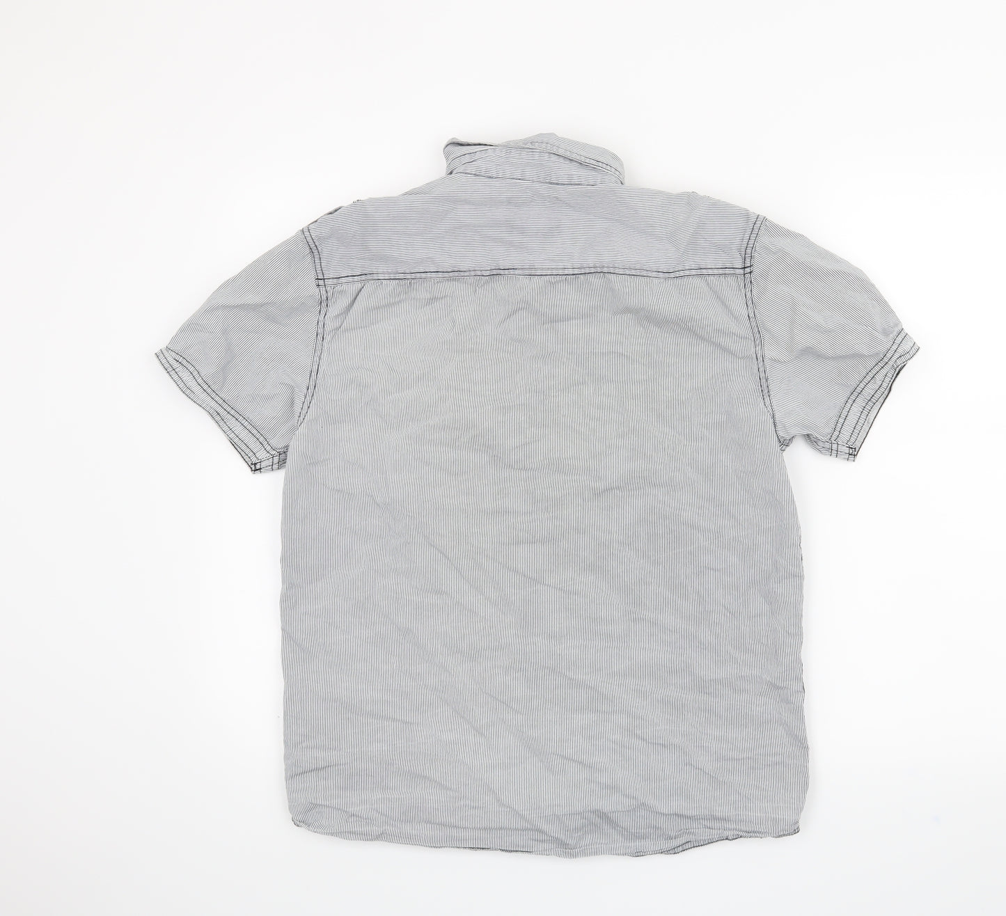 CWS Mens Grey    Button-Up Size M