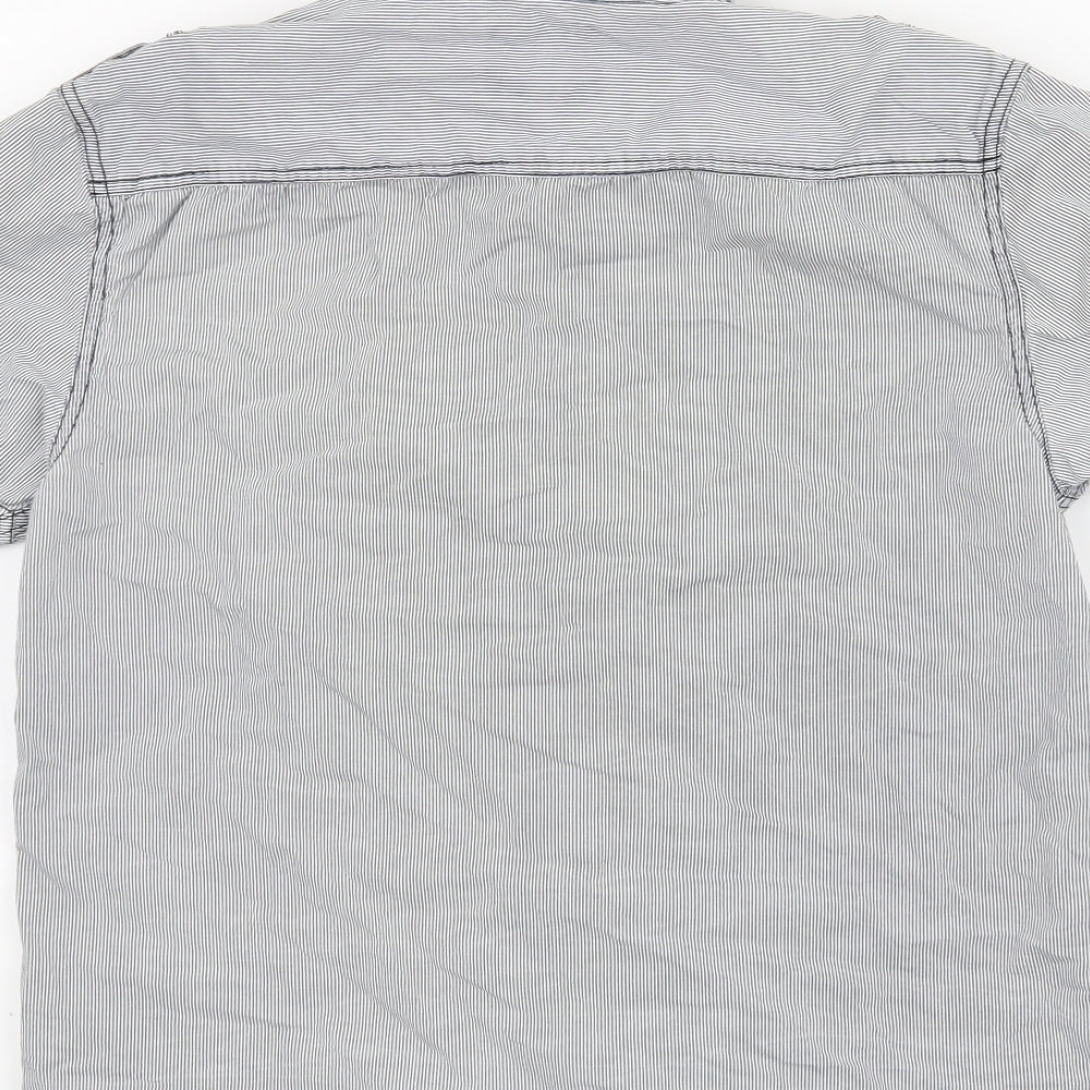 CWS Mens Grey    Button-Up Size M