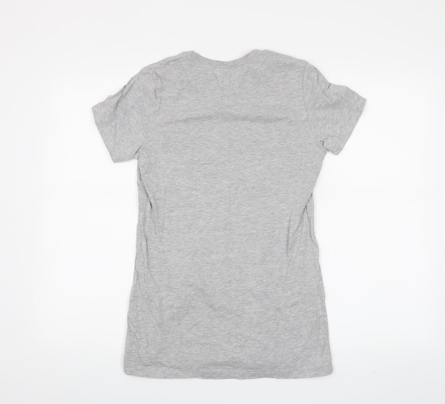 Bella + Canvas Womens Grey Houndstooth  Basic T-Shirt Size S