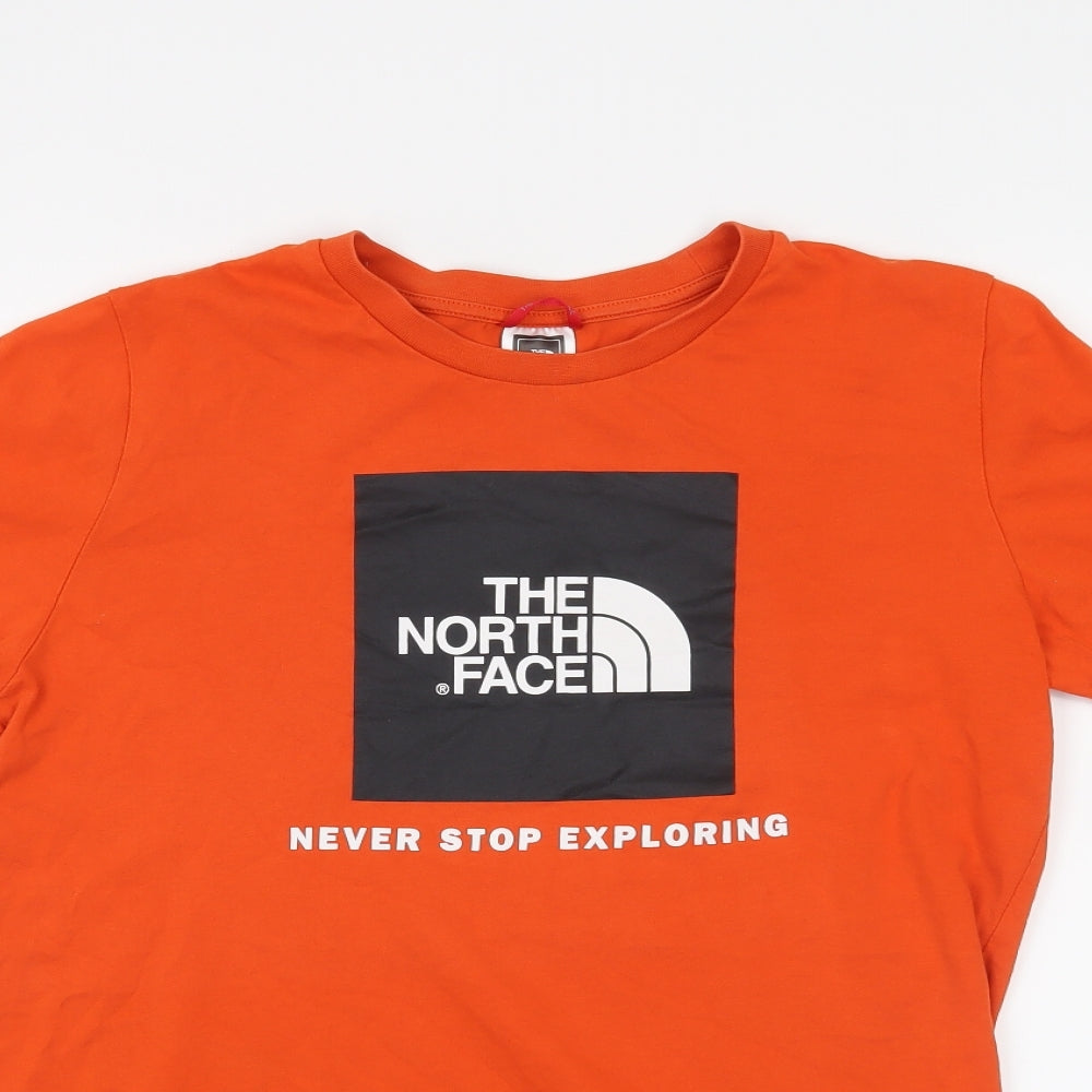 The North Face Boys Orange   Basic T-Shirt Size XL