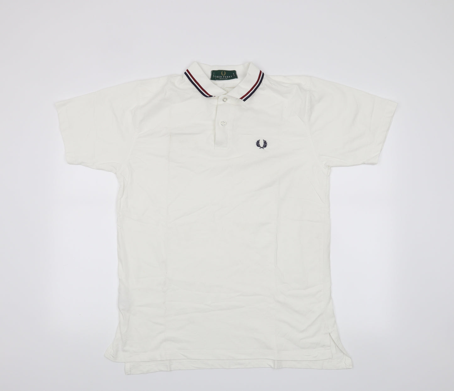 Fred Perry Mens White    T-Shirt Size M