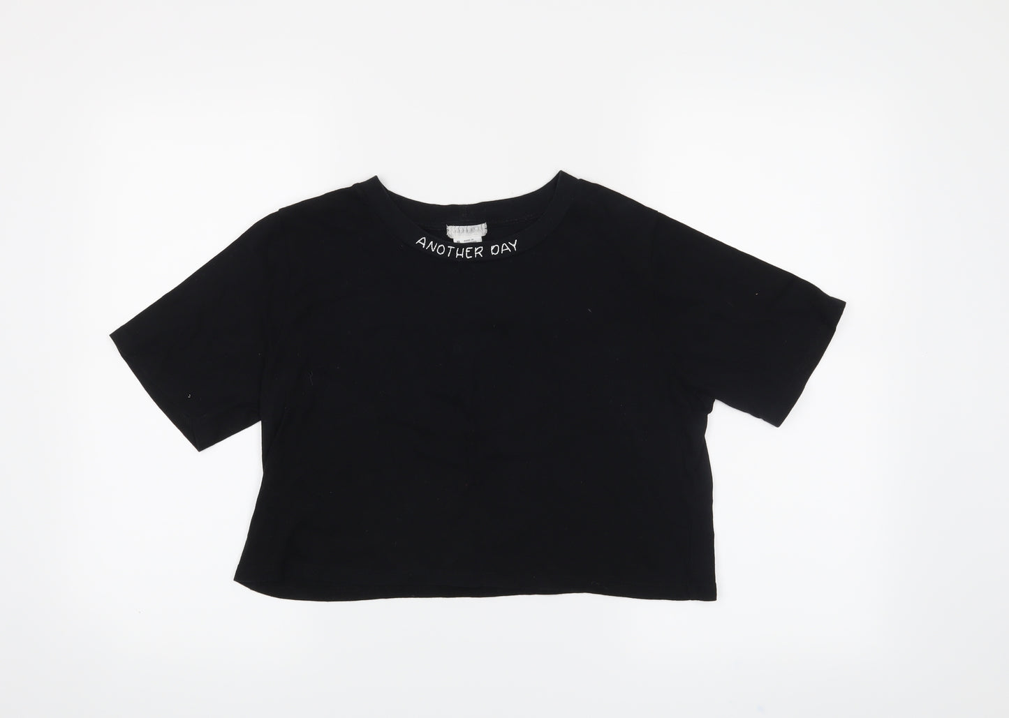 Cooperative Womens Black   Cropped T-Shirt Size M
