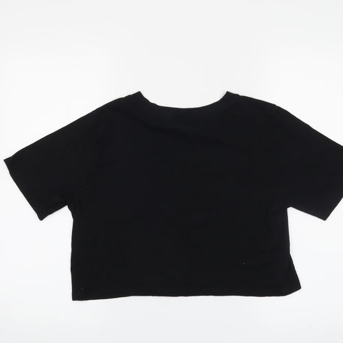 Cooperative Womens Black   Cropped T-Shirt Size M
