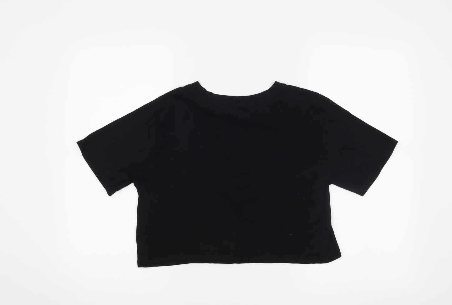 Cooperative Womens Black   Cropped T-Shirt Size M