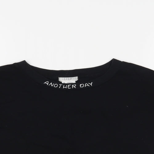 Cooperative Womens Black   Cropped T-Shirt Size M