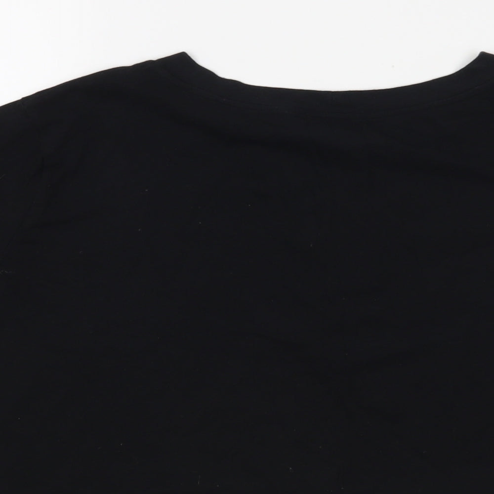 Cooperative Womens Black   Cropped T-Shirt Size M
