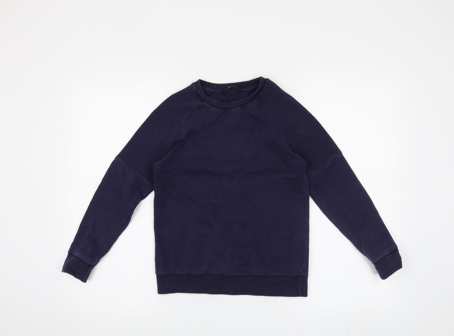 George Boys Blue Houndstooth  Pullover Jumper Size 8-9 Years