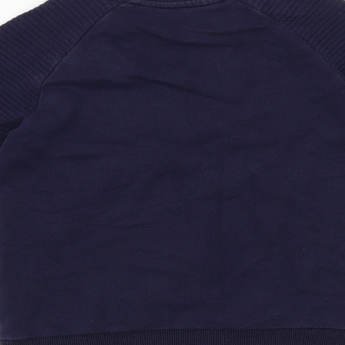 George Boys Blue Houndstooth  Pullover Jumper Size 8-9 Years