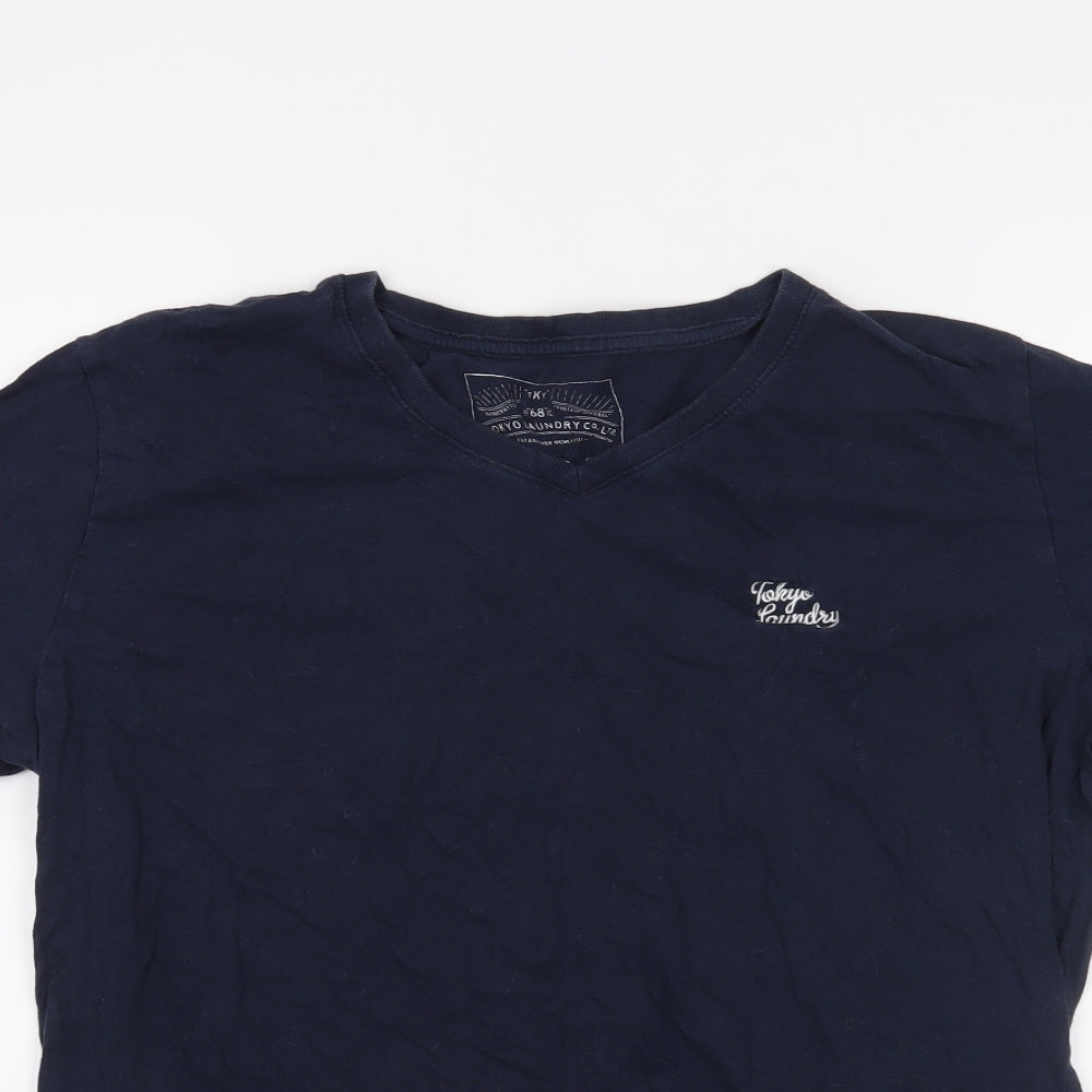 Tokyo Laundry Mens Blue    T-Shirt Size L
