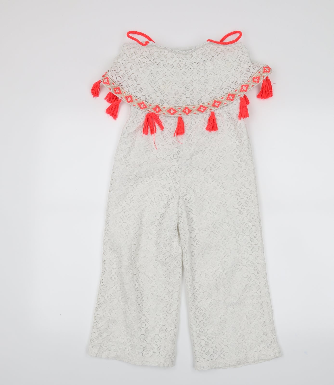 River Island Girls White   Jumpsuit One-Piece Size 7 Years