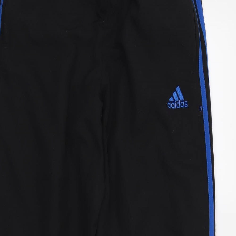 adidas Boys Black   Jogger Trousers Size 13 Years