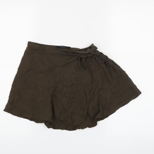 FOREVER 21 Womens Green   Mini Skirt Size XS