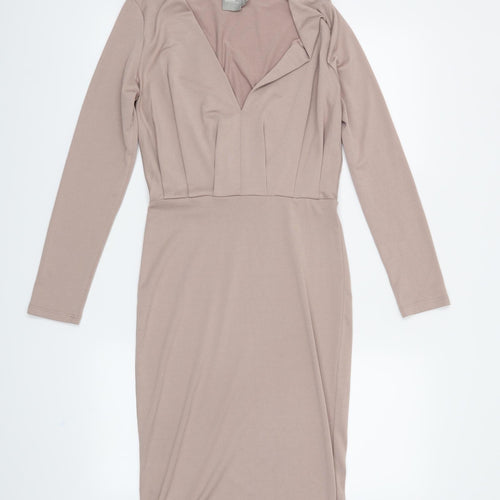 ASOS Womens Pink   Pencil Dress  Size 8
