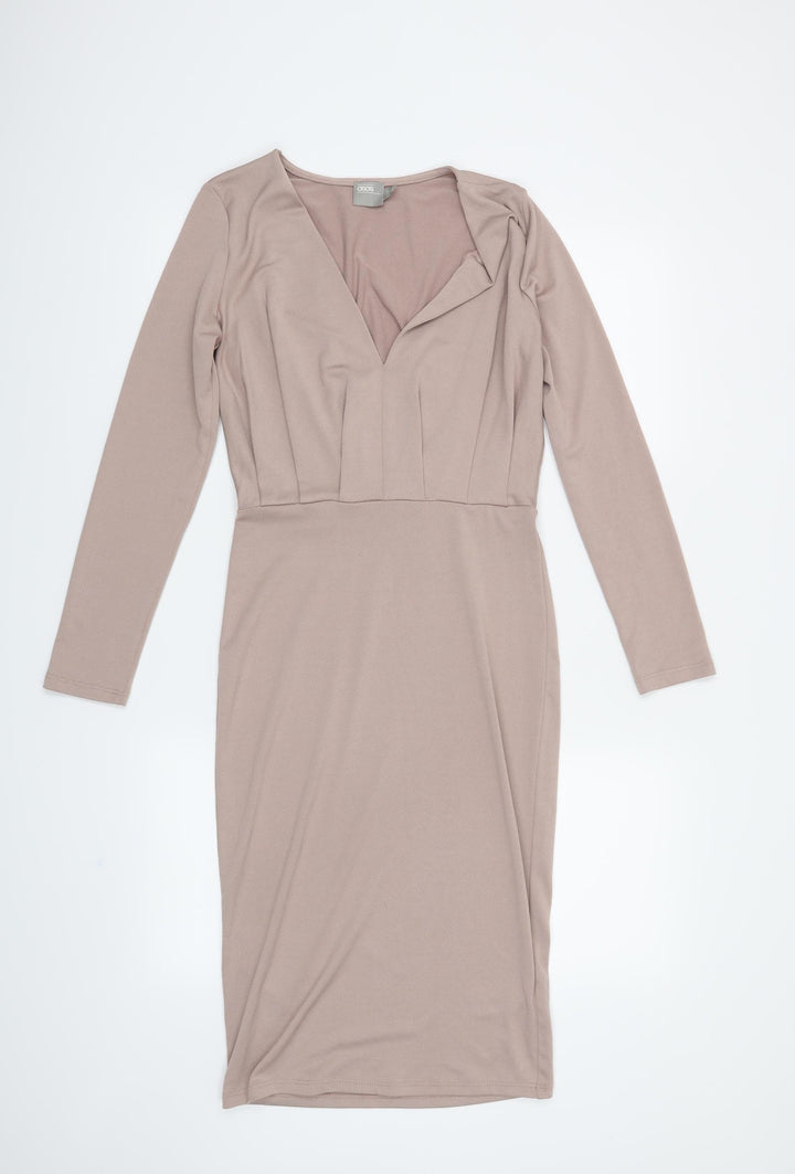 ASOS Womens Pink   Pencil Dress  Size 8