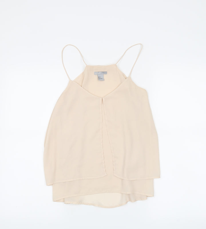 H&M Womens Beige   Camisole Tank Size 6