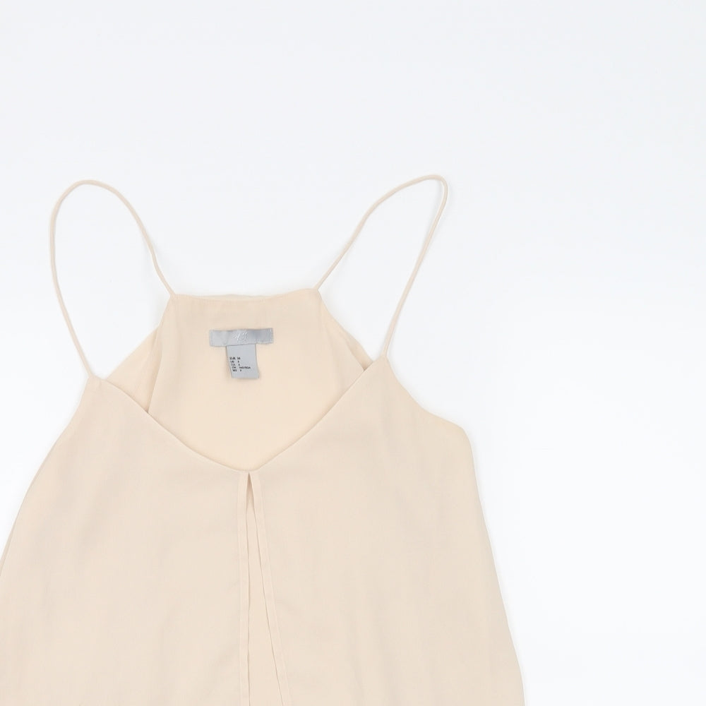 H&M Womens Beige   Camisole Tank Size 6