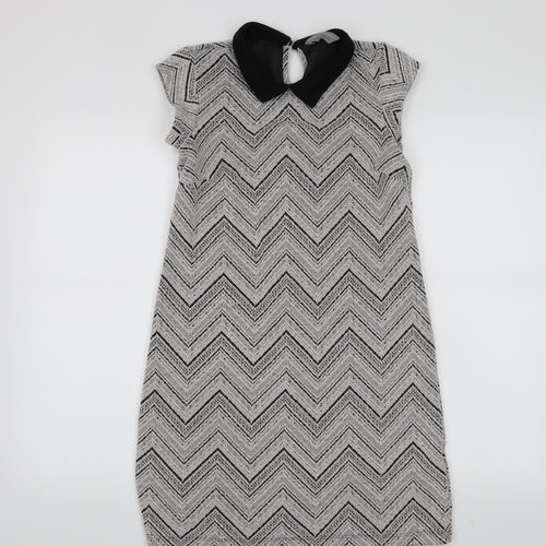 Dorothy Perkins Womens Grey   A-Line  Size 8