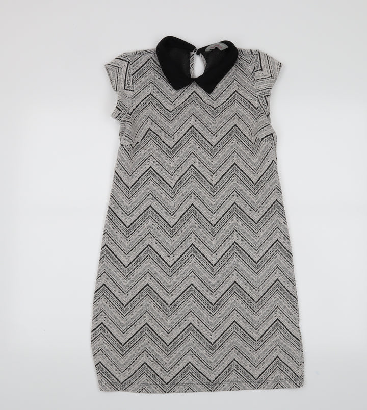 Dorothy Perkins Womens Grey A-Line Size 8