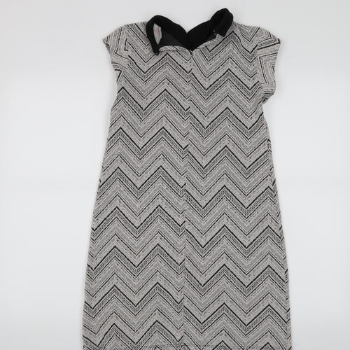 Dorothy Perkins Womens Grey   A-Line  Size 8