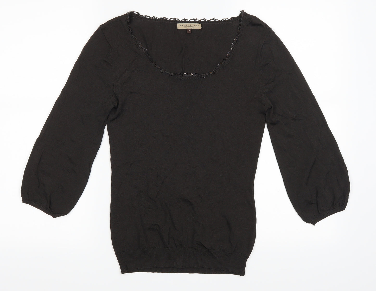 proportion Womens Black   Basic Blouse Size S