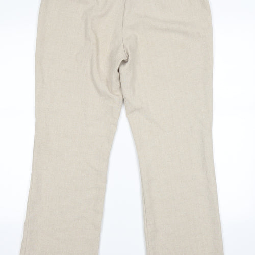 VINCI Womens Beige   Trousers  Size 14 L28 in