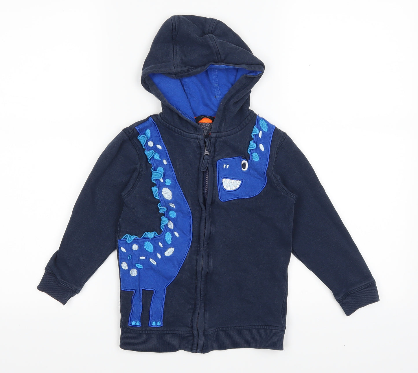 George Boys Blue   Full Zip Hoodie Size 5-6 Years
