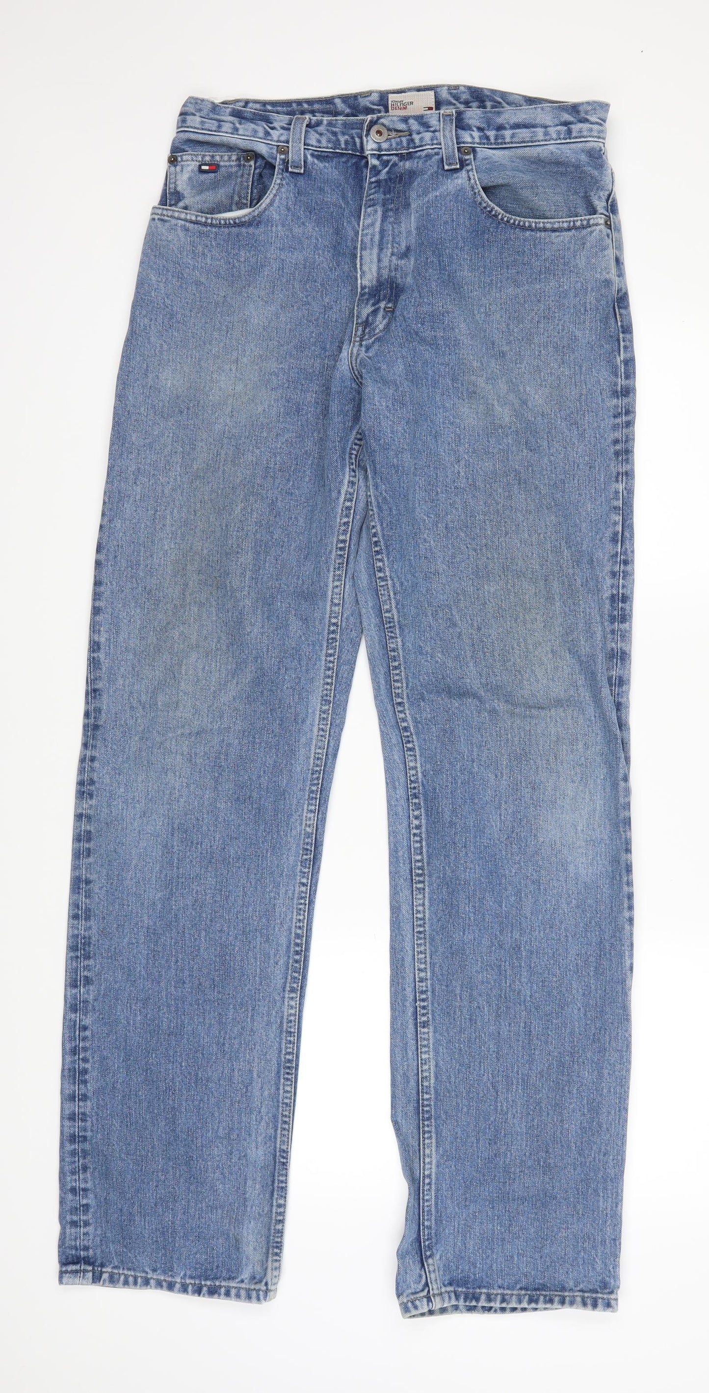 Tommy Hilfiger Mens Blue   Straight Jeans Size 32 in L33 in