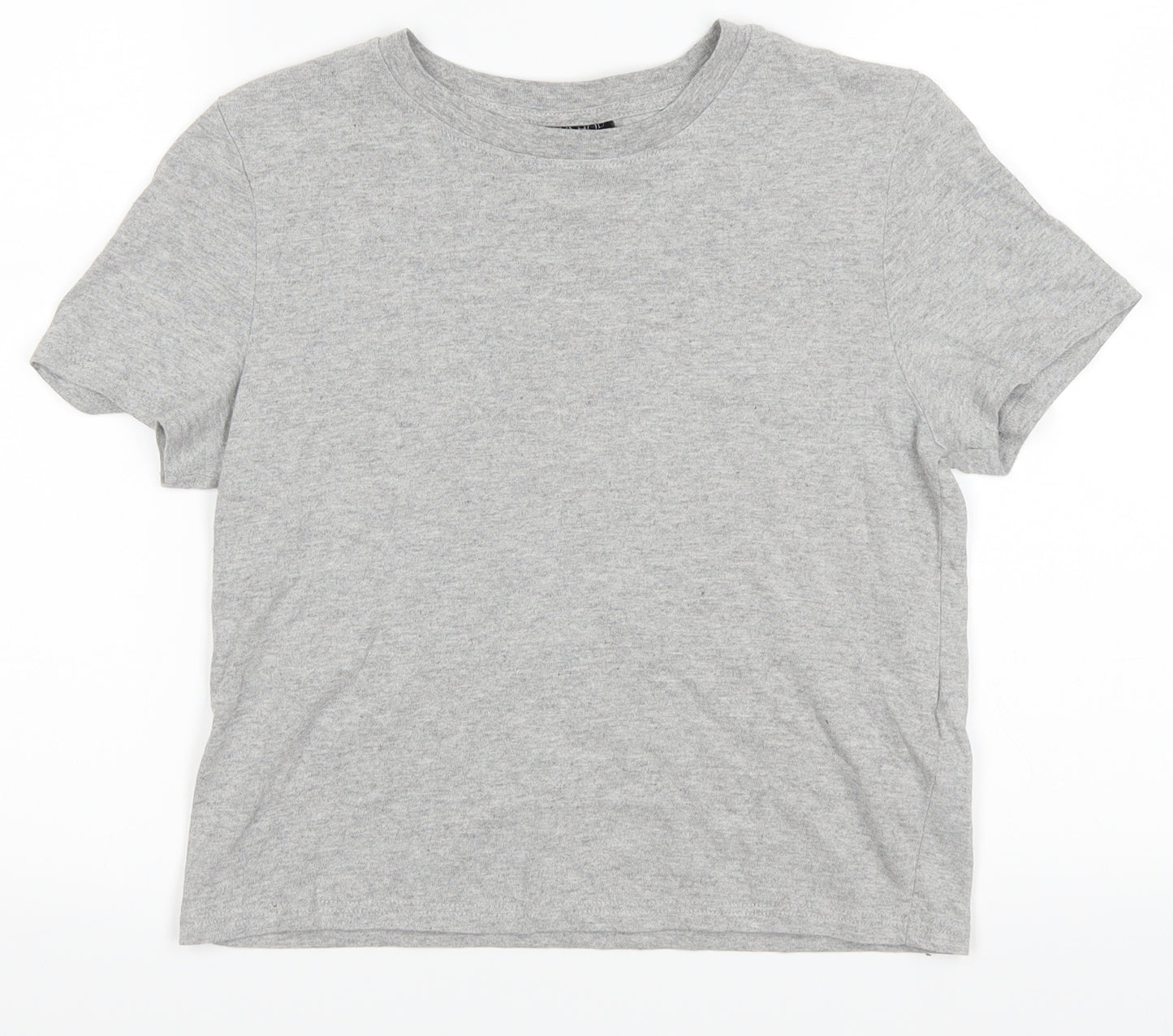 Topshop Womens Grey   Basic T-Shirt Size 8