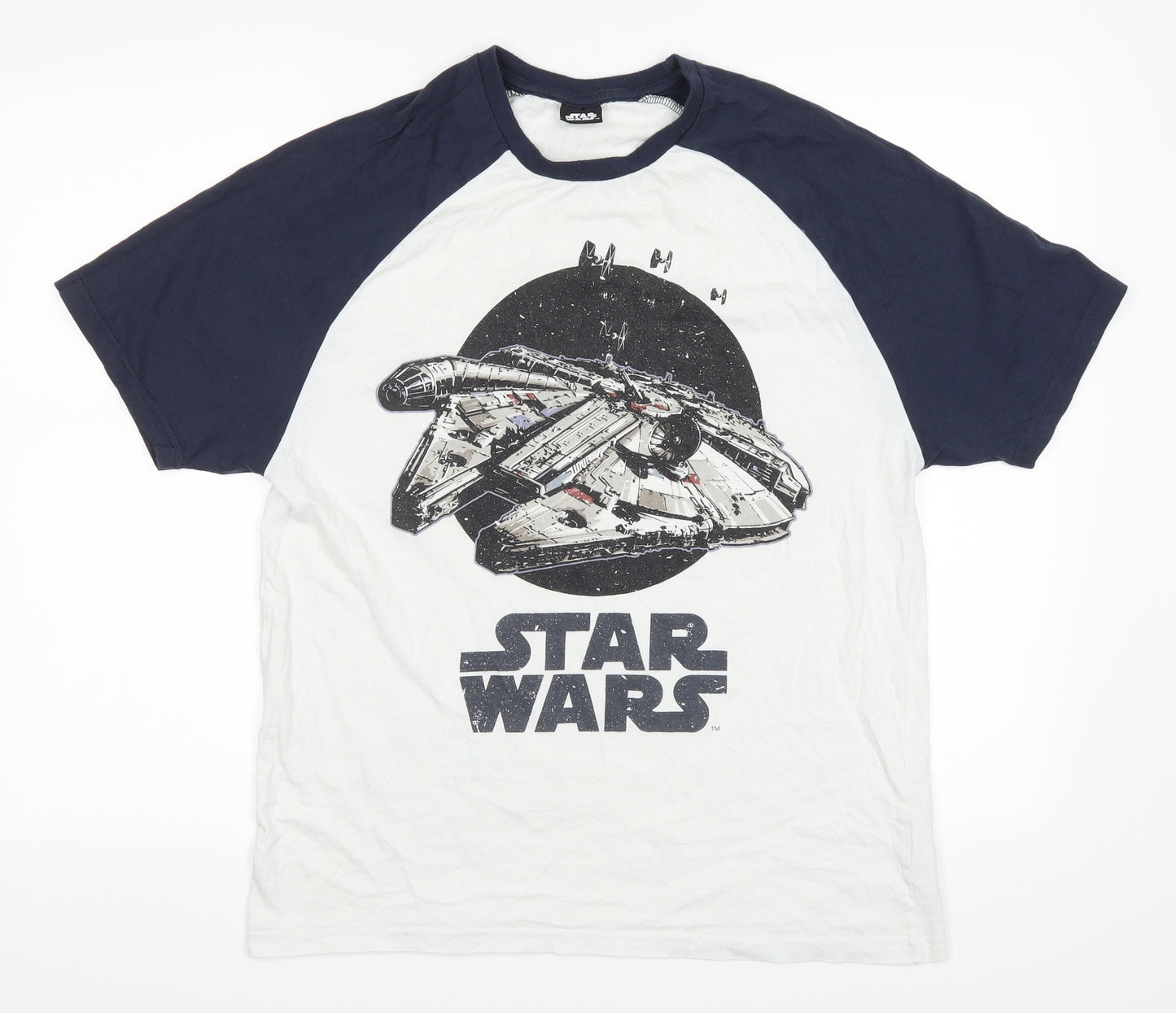 Star Wars Mens White    T-Shirt Size M