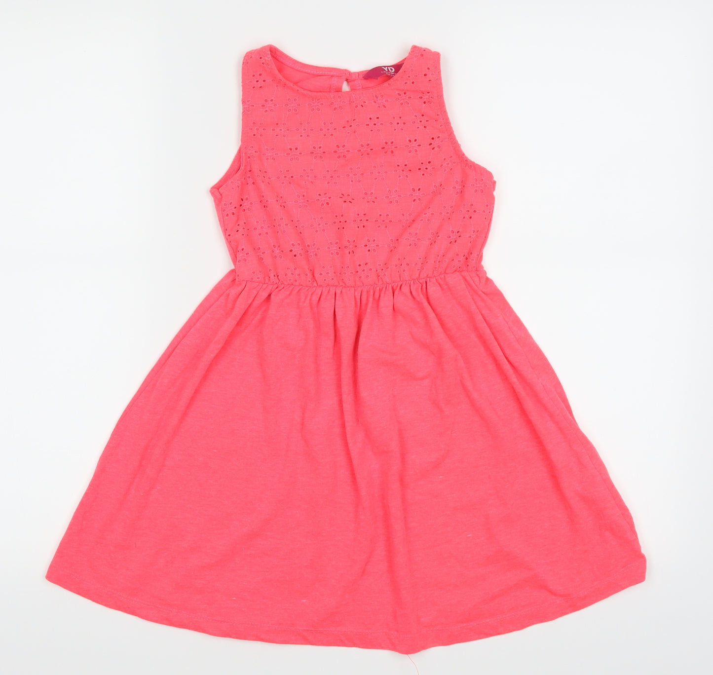 YD  Girls Pink   Fit & Flare  Size 6-7 Years
