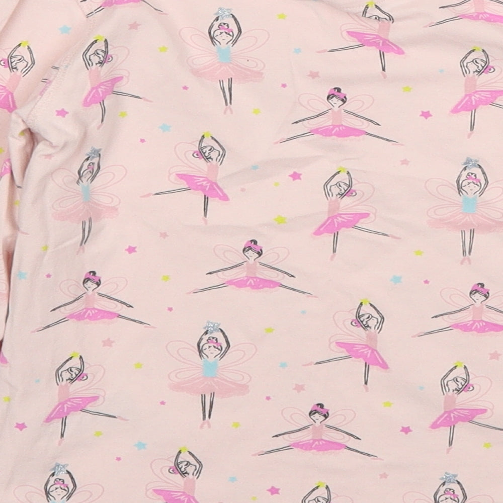 Marks and Spencer Girls Pink   Basic T-Shirt Size 6-7 Years