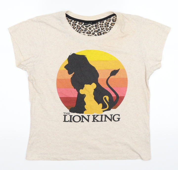 love to lounge Womens Beige   Basic T-Shirt Size S