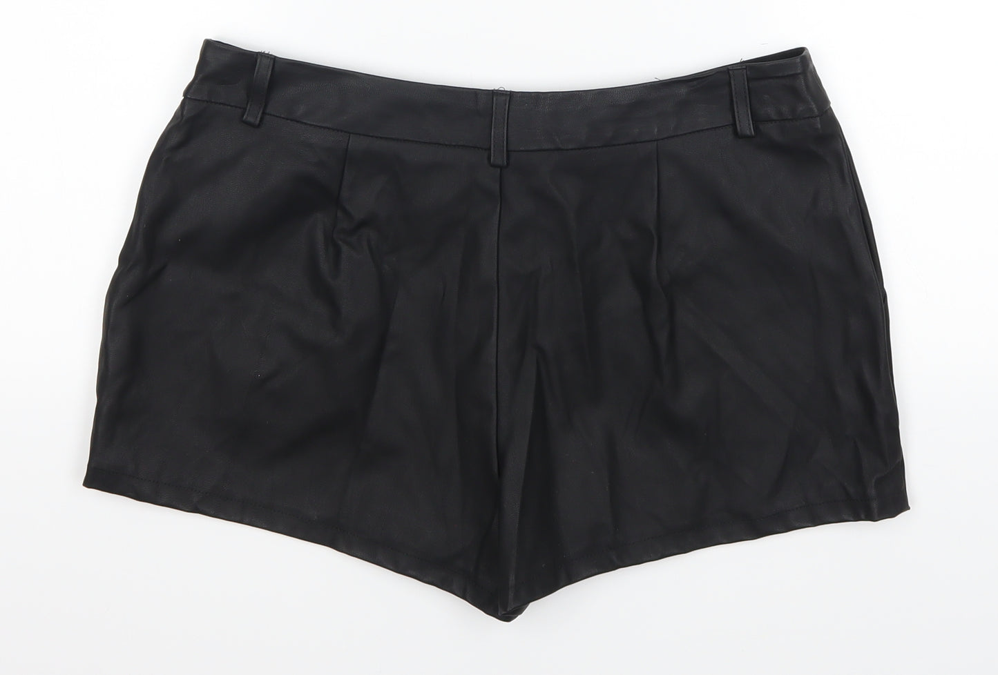 Papaya Womens Black   Hot Pants Shorts Size 12