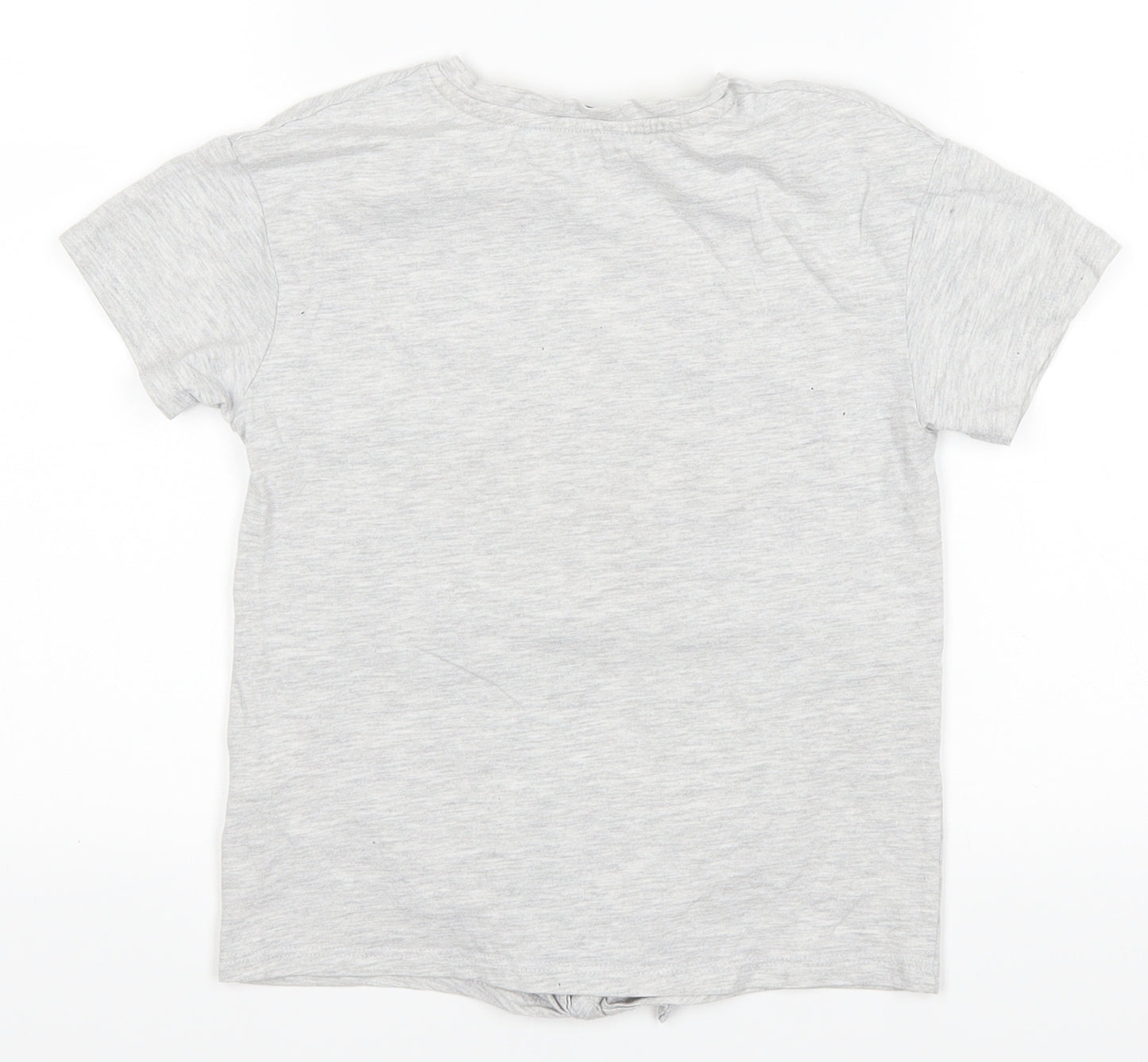 George Girls Grey   Basic T-Shirt Size 6-7 Years
