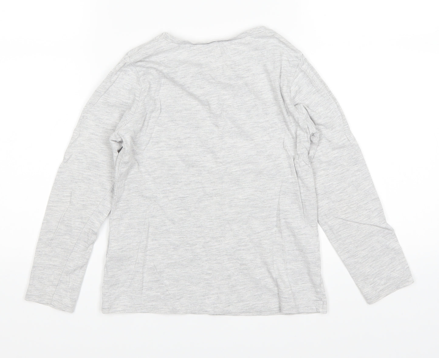 George Girls Grey   Basic T-Shirt Size 6-7 Years