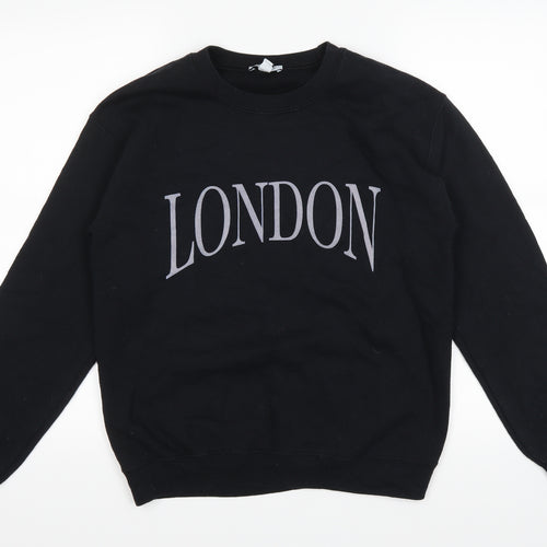 Topshop Womens Black   Pullover Jumper Size S