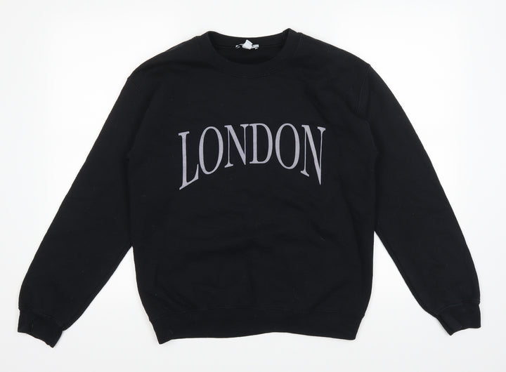 Topshop Womens Black   Pullover Jumper Size S