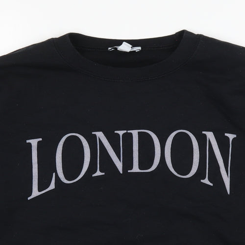 Topshop Womens Black   Pullover Jumper Size S