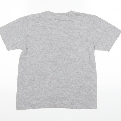 Gildan Boys Grey   Basic T-Shirt Size L