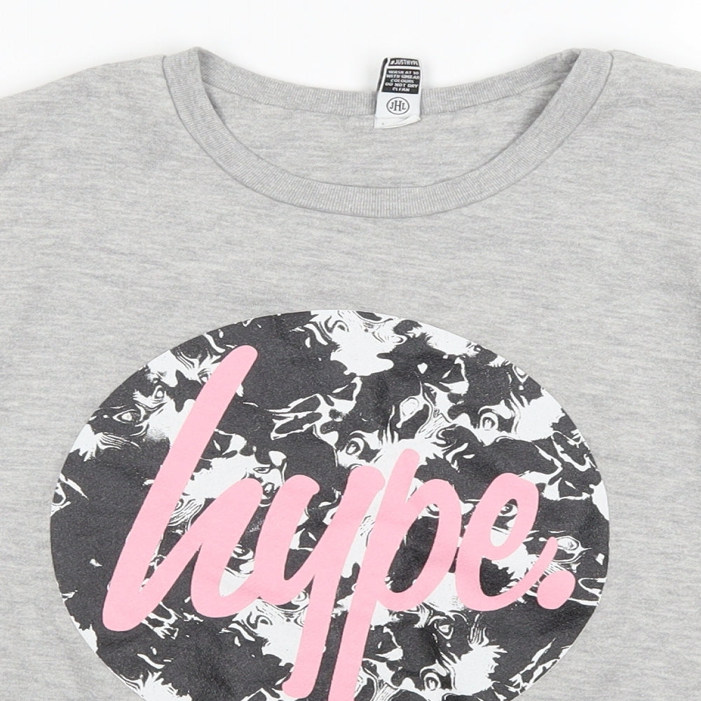 hypekids Girls Grey   Pullover Jumper Size 11-12 Years