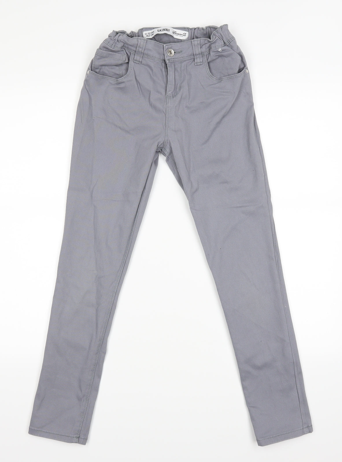 Primark Boys Grey   Straight Jeans Size 11-12 Years