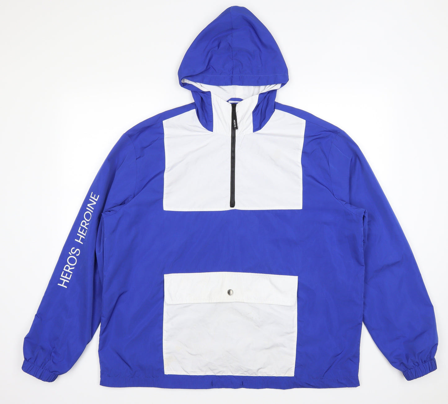 heros heroine Mens Blue   Windbreaker Coat Size L